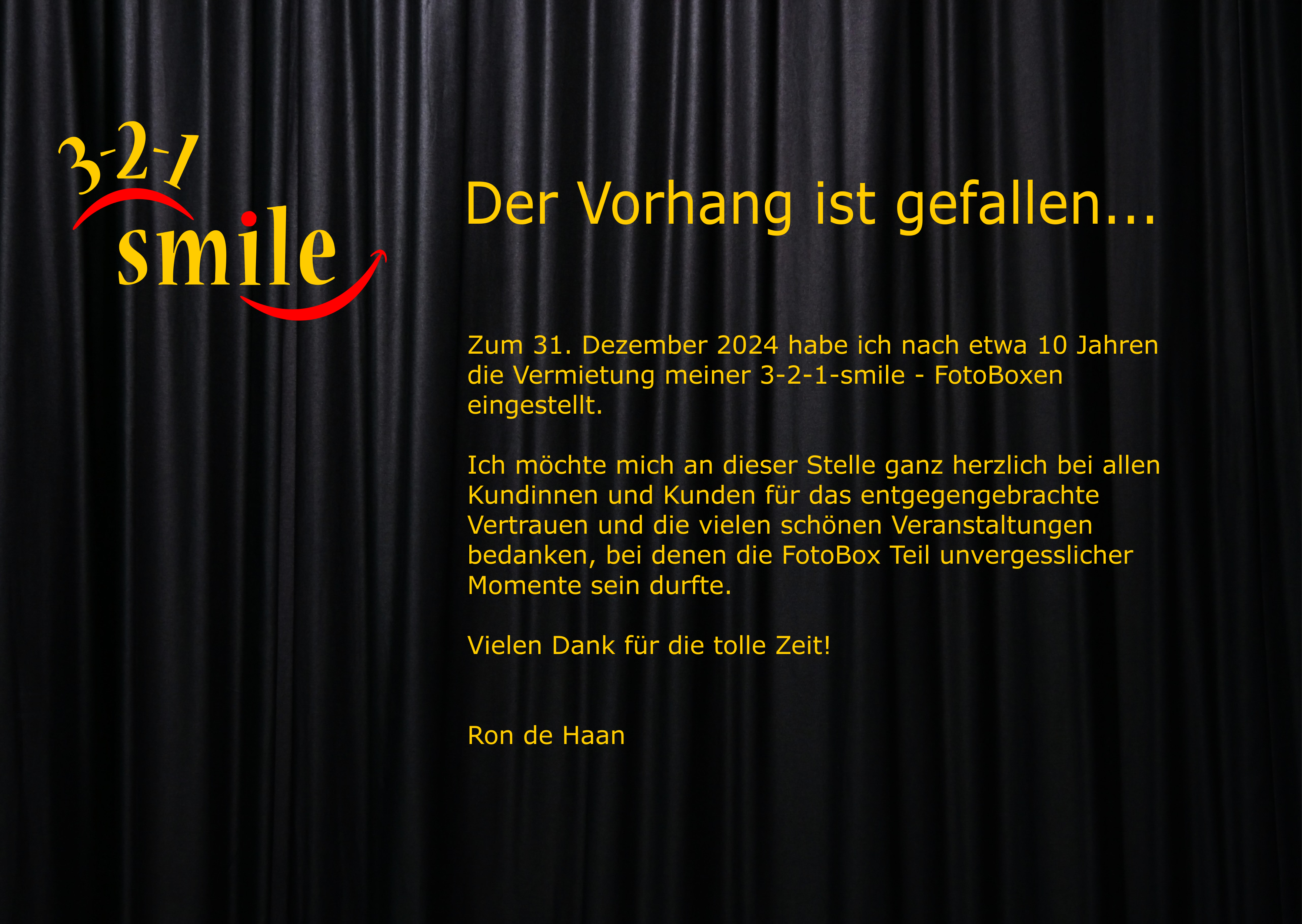 Bild: 3-2-1 Smile - Der Vorhang ist gefallen